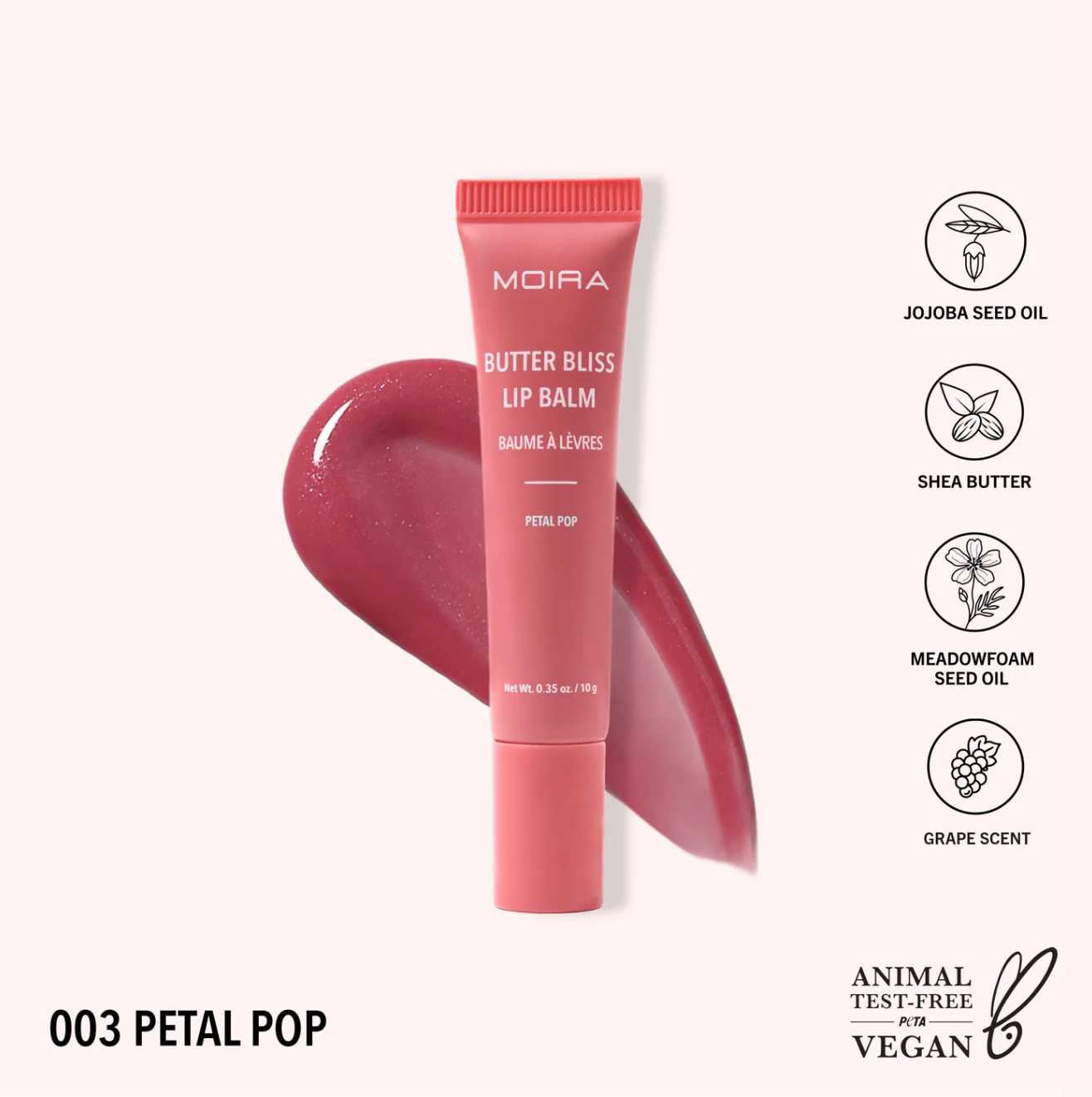 MOIRA - Butter Bliss Lip Balm (3 PCS)