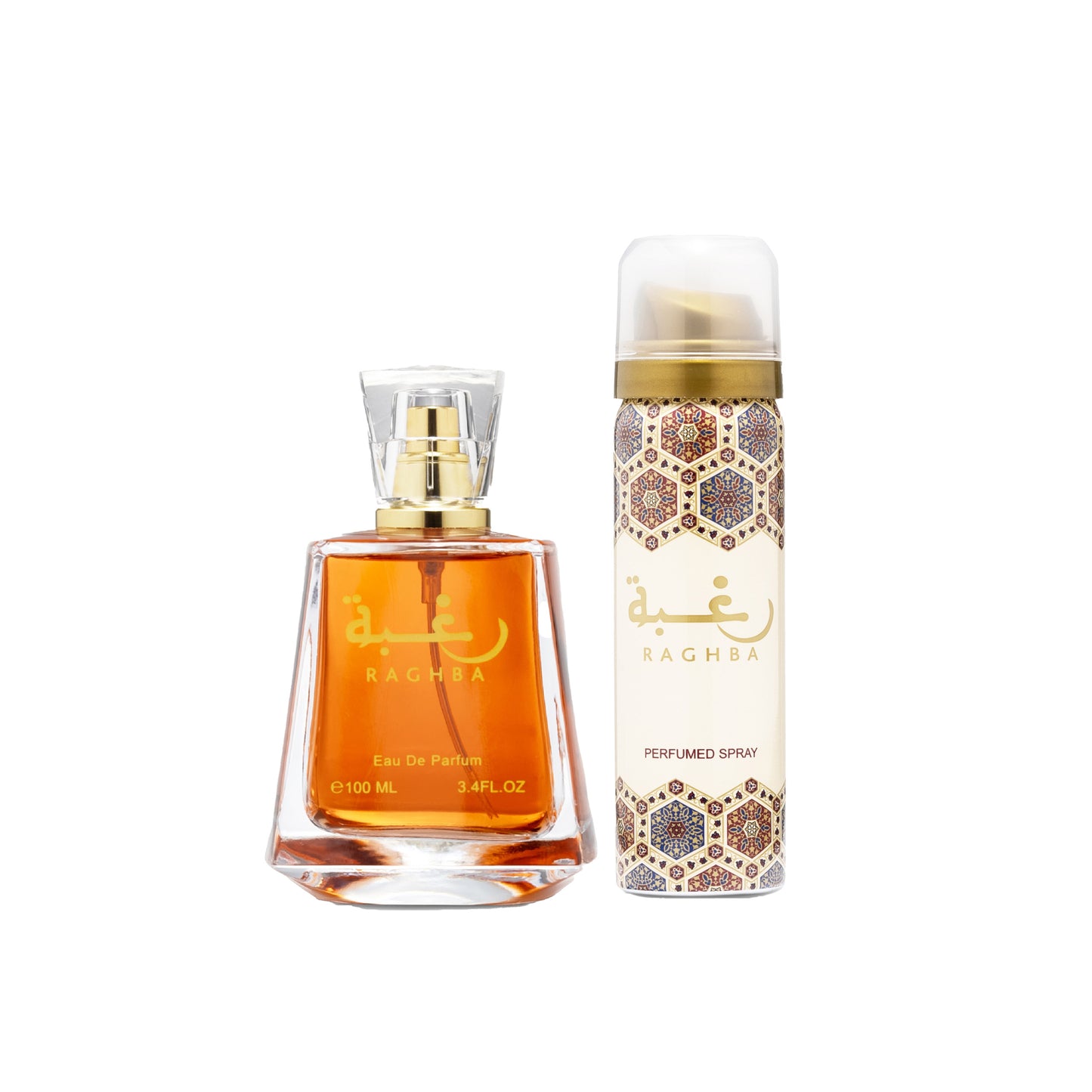 Lattafa Raghba - Edp Sp 3.4 oz - Deodorant 1.7 oz (3pcs)