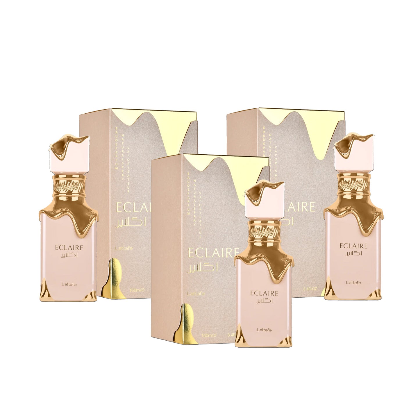 Lattafa Eclaire - Eau De Parfum Sp 3.4 oz (3pcs)