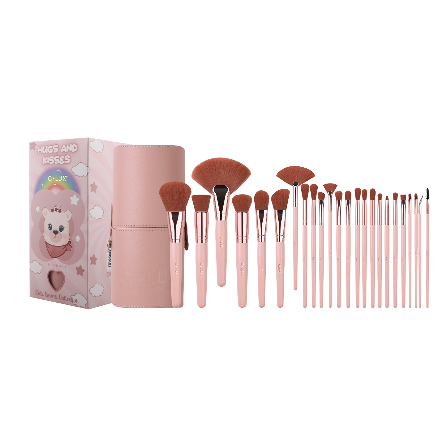 C Lux - Bear Collection 24 - Makeup Brush Set (3 PCS)