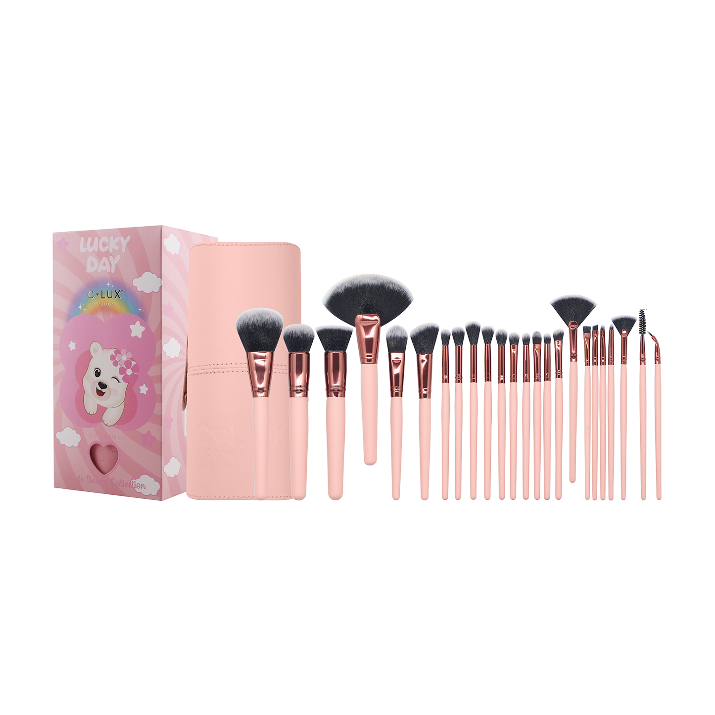 C Lux - Bear Collection 24 - Makeup Brush Set (3 PCS)