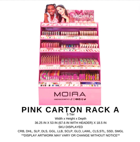MOIRA - Pink Carton Rack A