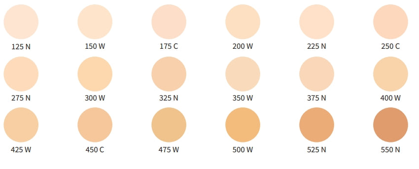 MOIRA DISPLAY COMPLETE WEAR TM POWDER FOUNDATION 108 PCS , 18 TESTER