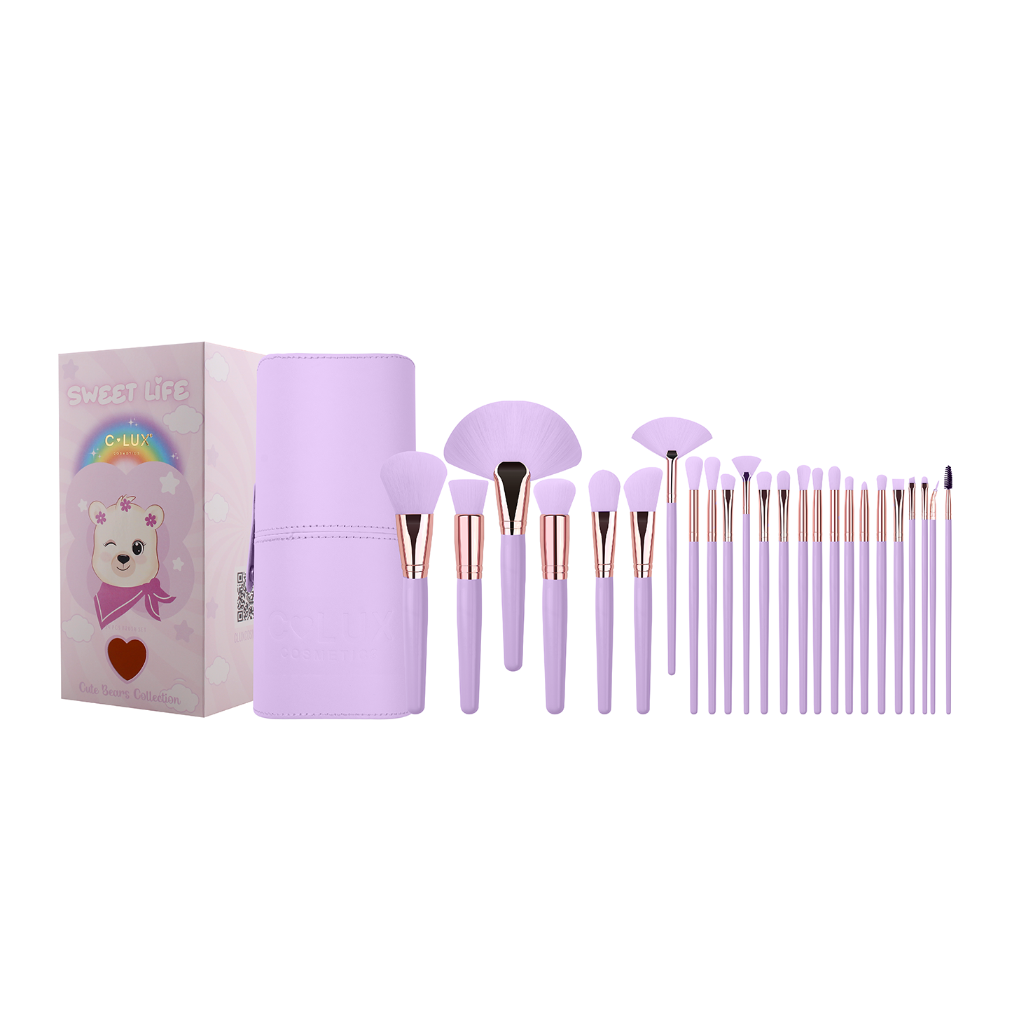 C Lux - Bear Collection 24 - Makeup Brush Set (3 PCS)