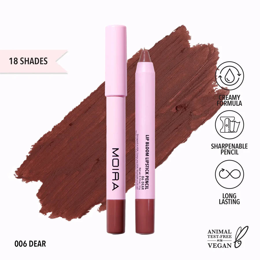 MOIRA - Lip Bloom Lipstick Pencil Matte Long Lasting (3 PCS)