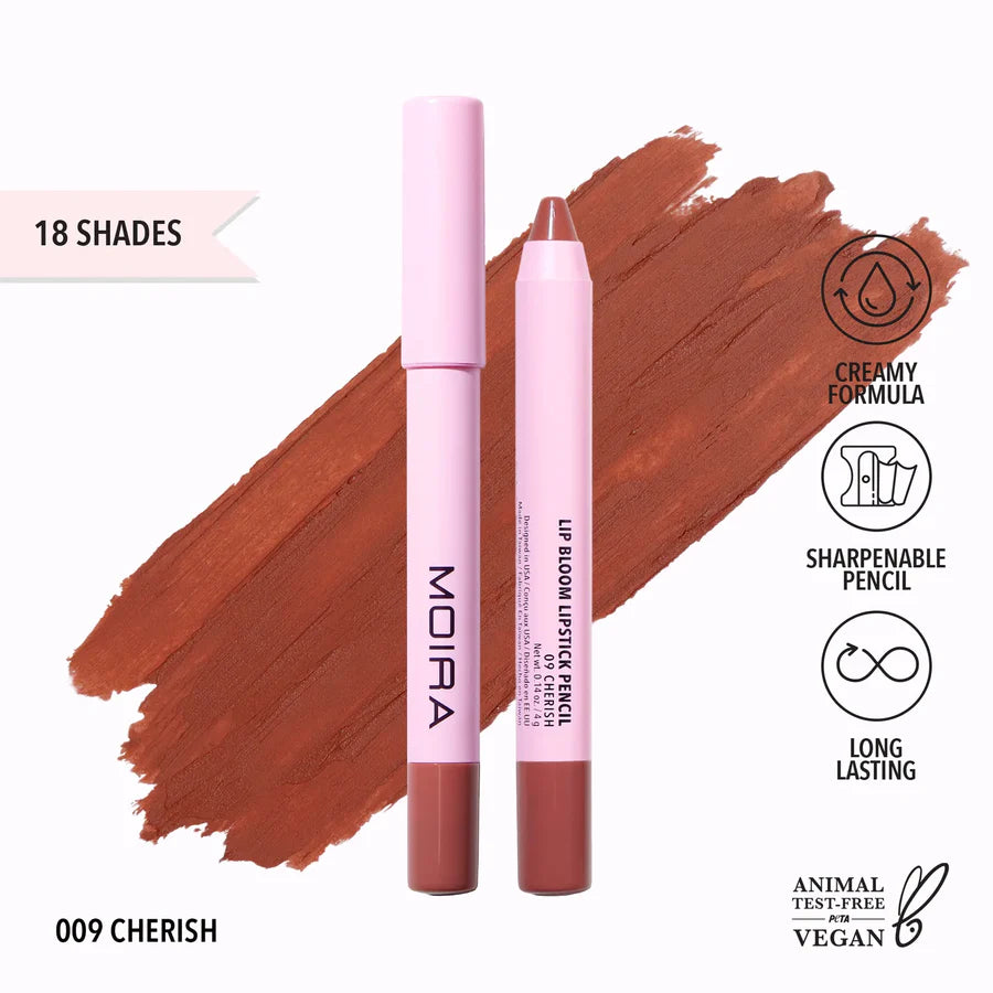 MOIRA - Lip Bloom Lipstick Pencil Matte Long Lasting (3 PCS)