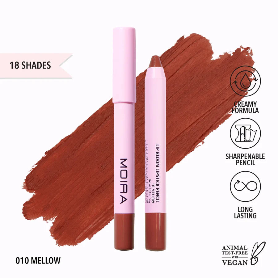 MOIRA - Lip Bloom Lipstick Pencil Matte Long Lasting (3 PCS)