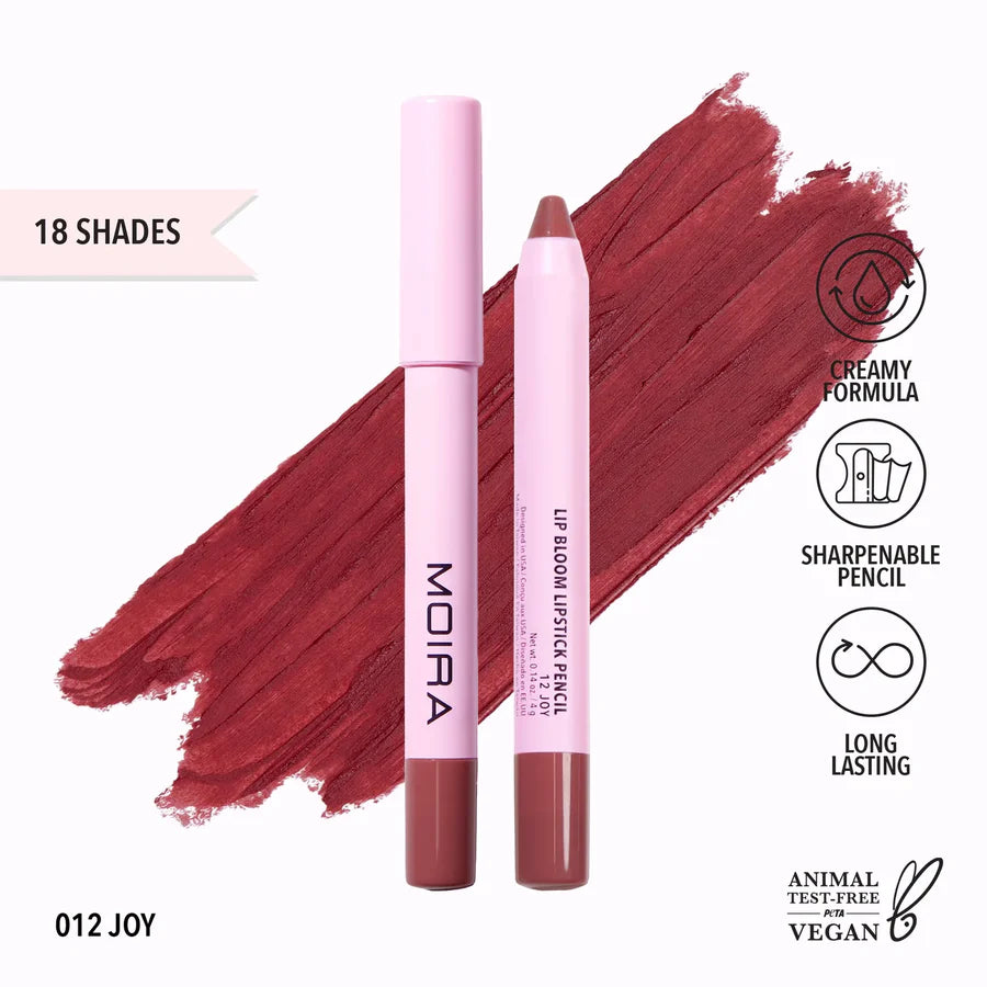 MOIRA - Lip Bloom Lipstick Pencil Matte Long Lasting (3 PCS)