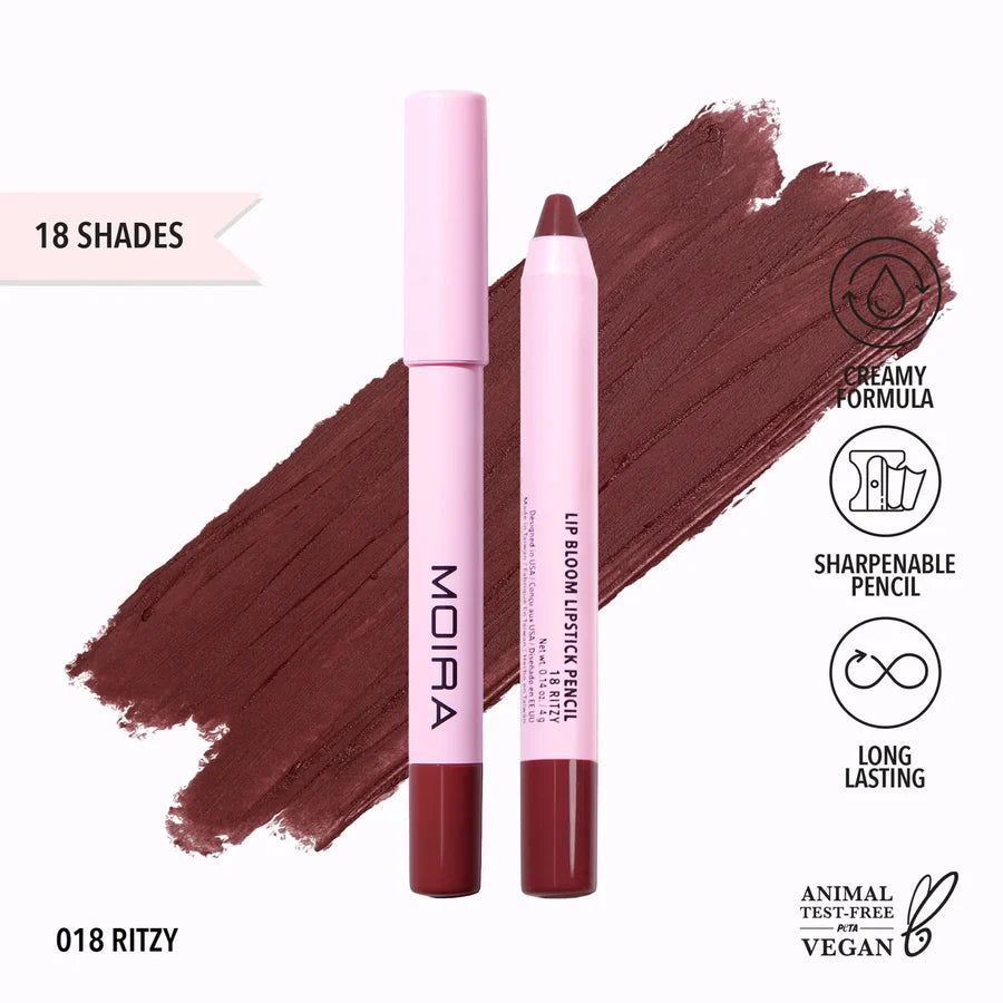 MOIRA - Lip Bloom Lipstick Pencil Matte Long Lasting (3 PCS)