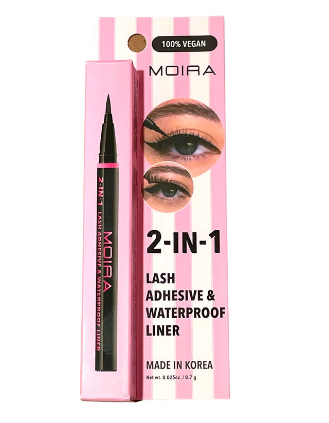 MOIRA - 2 IN 1 - Lash Adhesive & Waterproof Liner (3PCS)