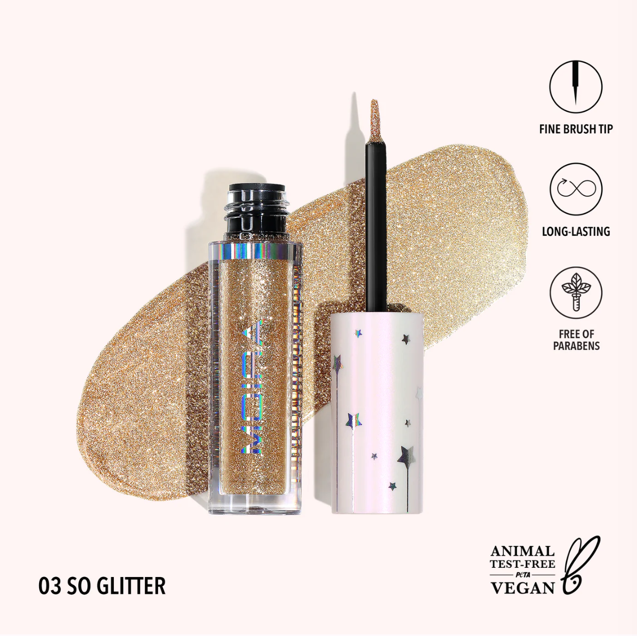 MOIRA - Glitter Glitter Liner (3 PCS)