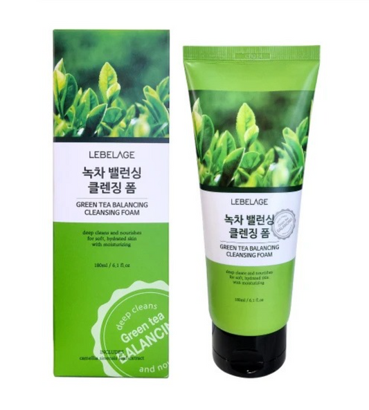 LEBELAGE Green Tea Balancing Cleansing Foam (3PC)