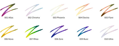 MOIRA DISPLAY SUPER NOVA MULTICHROME GEL LINER 60PCS, 10 TESTER