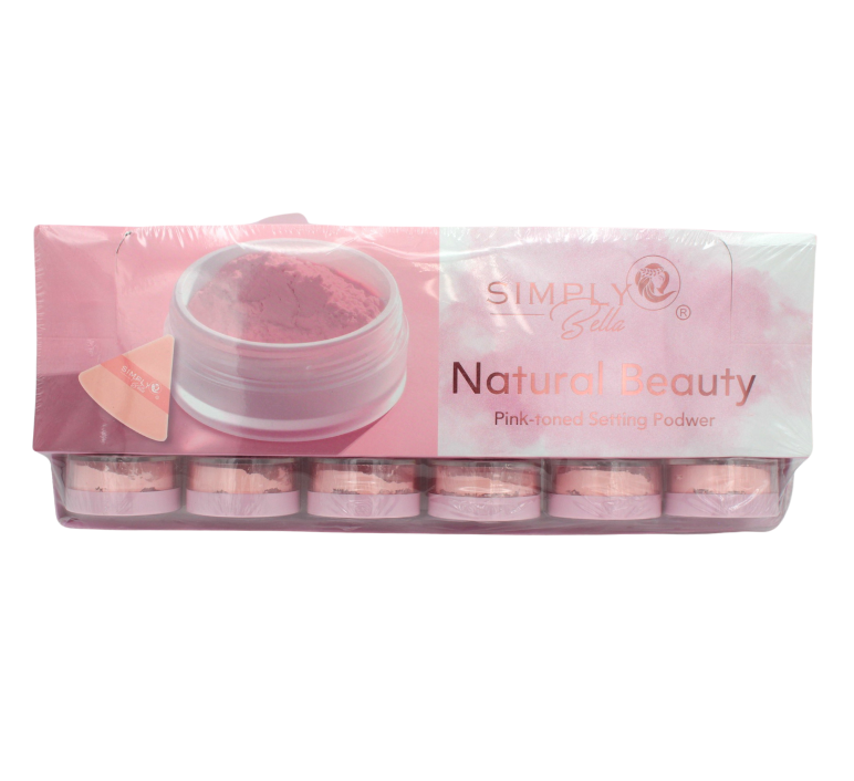 SIMPLY BELLA Natural beauty pink toned Setting Powder (24PC)