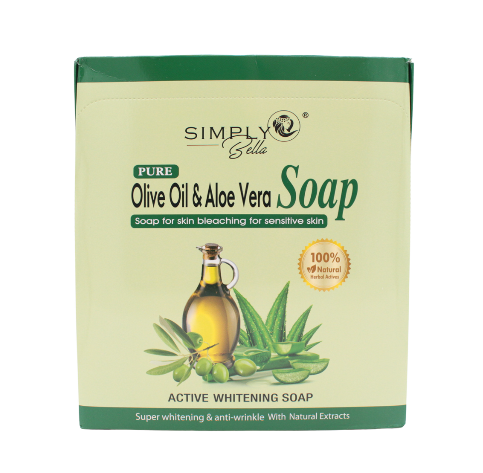 SIMPLY BELLA Olive oil & aloe vera SOAP (12PC)