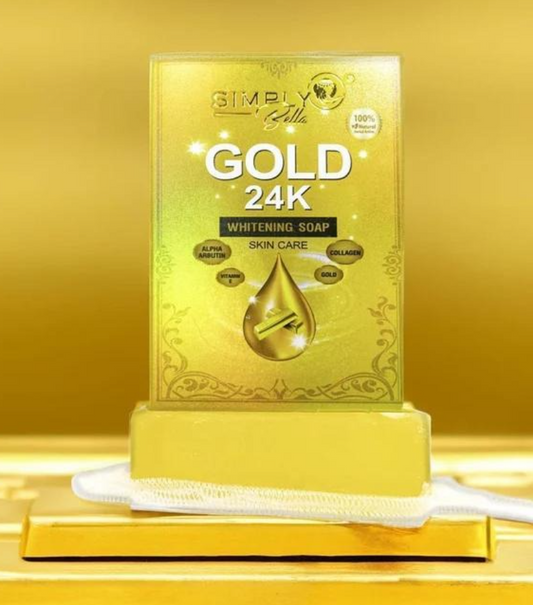 SIMPLY BELLA Gold 24K whitening soap (12PC)